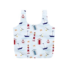 Nautical Sea Full Print Recycle Bag (S)