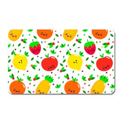 Pattern Fruits Orange Green Magnet (rectangular) by HermanTelo