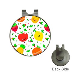 Pattern Fruits Orange Green Hat Clips With Golf Markers