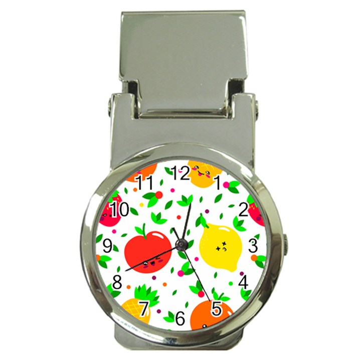 Pattern Fruits Orange Green Money Clip Watches