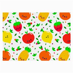 Pattern Fruits Orange Green Large Glasses Cloth