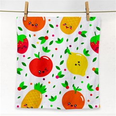 Pattern Fruits Orange Green Face Towel