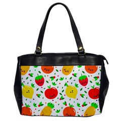 Pattern Fruits Orange Green Oversize Office Handbag