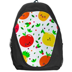 Pattern Fruits Orange Green Backpack Bag