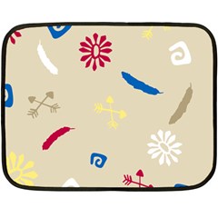 Pattern Culture Tribe American Double Sided Fleece Blanket (mini)  by HermanTelo