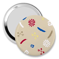 Pattern Culture Tribe American 3  Handbag Mirrors