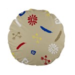 Pattern Culture Tribe American Standard 15  Premium Round Cushions Back