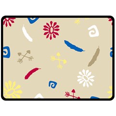 Pattern Culture Tribe American Double Sided Fleece Blanket (large) 