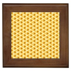 Pattern Halloween Pumpkin Color Framed Tiles by HermanTelo