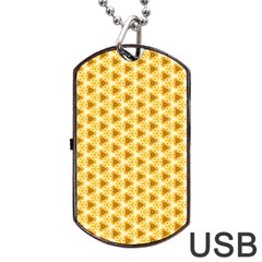 Pattern Halloween Pumpkin Color Dog Tag Usb Flash (one Side)