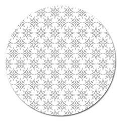 Ornamental Star Mandala Magnet 5  (round)