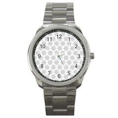 Ornamental Star Mandala Sport Metal Watch by HermanTelo