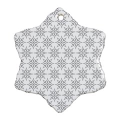 Ornamental Star Mandala Snowflake Ornament (two Sides)