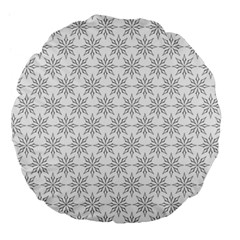 Ornamental Star Mandala Large 18  Premium Flano Round Cushions