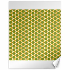 Pattern Halloween Pumpkin Color Green Canvas 12  X 16 