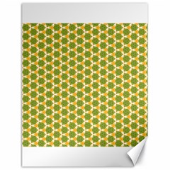 Pattern Halloween Pumpkin Color Green Canvas 18  X 24  by HermanTelo