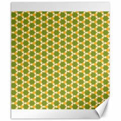 Pattern Halloween Pumpkin Color Green Canvas 20  X 24 