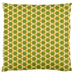 Pattern Halloween Pumpkin Color Green Large Cushion Case (two Sides) by HermanTelo