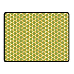 Pattern Halloween Pumpkin Color Green Double Sided Fleece Blanket (small)  by HermanTelo