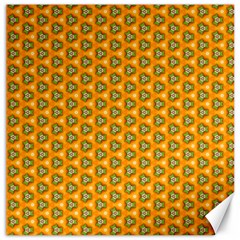 Pattern Halloween Pumpkin Color Leaf Canvas 16  X 16 