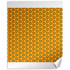 Pattern Halloween Pumpkin Color Leaf Canvas 16  X 20  by HermanTelo