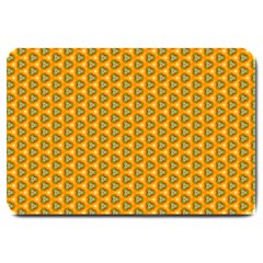 Pattern Halloween Pumpkin Color Leaf Large Doormat 