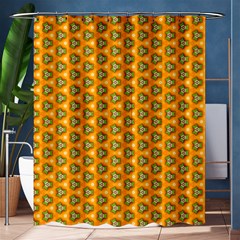 Pattern Halloween Pumpkin Color Leaf Shower Curtain 60  X 72  (medium)  by HermanTelo