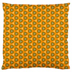 Pattern Halloween Pumpkin Color Leaf Large Cushion Case (two Sides)