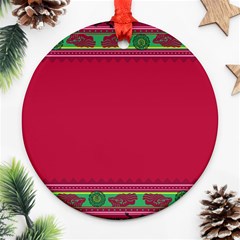 Ornaments Mexico Cheerful Round Ornament (two Sides)