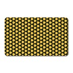 Pattern Halloween Pumpkin Color Yellow Magnet (Rectangular) Front