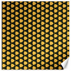 Pattern Halloween Pumpkin Color Yellow Canvas 16  X 16 