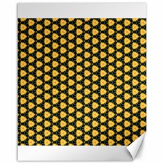 Pattern Halloween Pumpkin Color Yellow Canvas 16  X 20  by HermanTelo