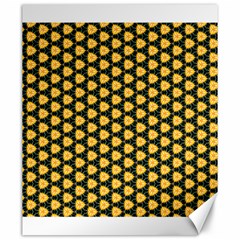 Pattern Halloween Pumpkin Color Yellow Canvas 20  X 24 