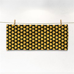 Pattern Halloween Pumpkin Color Yellow Hand Towel