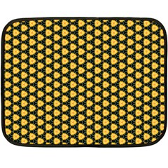 Pattern Halloween Pumpkin Color Yellow Double Sided Fleece Blanket (mini) 