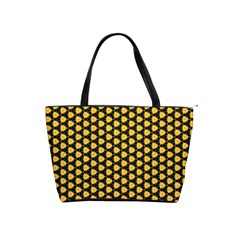 Pattern Halloween Pumpkin Color Yellow Classic Shoulder Handbag by HermanTelo