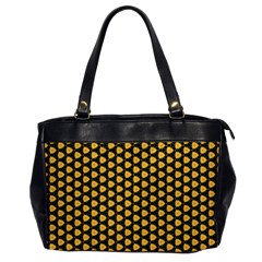 Pattern Halloween Pumpkin Color Yellow Oversize Office Handbag by HermanTelo