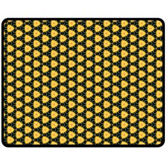 Pattern Halloween Pumpkin Color Yellow Fleece Blanket (medium) 