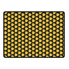 Pattern Halloween Pumpkin Color Yellow Fleece Blanket (small) by HermanTelo