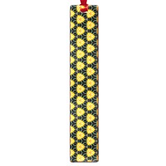 Pattern Halloween Pumpkin Color Yellow Large Book Marks by HermanTelo