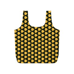 Pattern Halloween Pumpkin Color Yellow Full Print Recycle Bag (s)