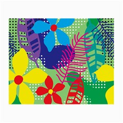 Pattern Leaf Polka Floral Small Glasses Cloth