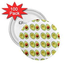 Pattern Avocado Green Fruit 2 25  Buttons (100 Pack)  by HermanTelo