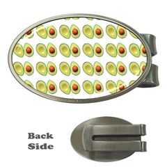 Pattern Avocado Green Fruit Money Clips (oval)  by HermanTelo