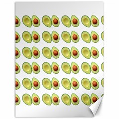 Pattern Avocado Green Fruit Canvas 12  X 16 