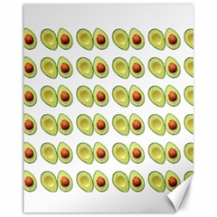 Pattern Avocado Green Fruit Canvas 11  X 14 