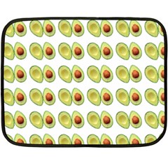 Pattern Avocado Green Fruit Fleece Blanket (mini)