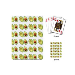 Pattern Avocado Green Fruit Playing Cards (mini)