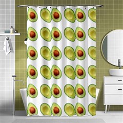 Pattern Avocado Green Fruit Shower Curtain 48  X 72  (small) 