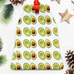 Pattern Avocado Green Fruit Bell Ornament (two Sides)